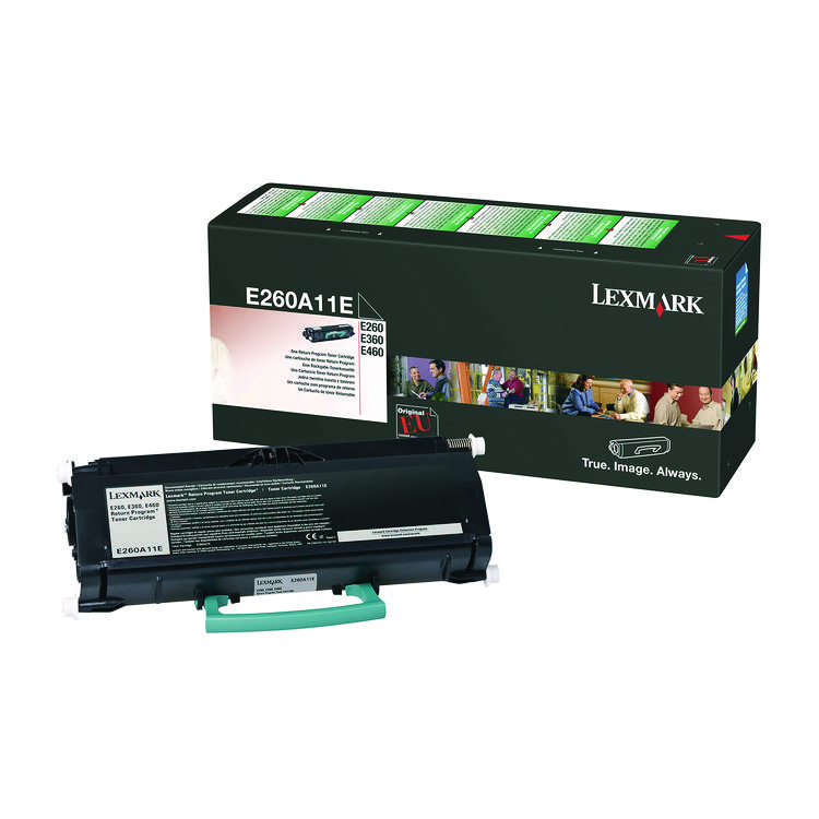 Lexmark E460X41G Toner, 15,000 Page-Yield, Black (LEXE460X41G)