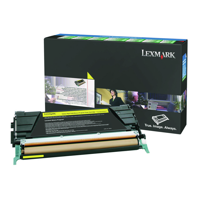 Lexmark X746A4YG Toner, 7,000 Page-Yield, Yellow (LEXX746A4YG)