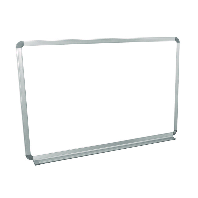 LUXOR WORKSPACES, LLC Wall-Mounted Magnetic Whiteboard, 36" x 24", White Surface, Silver Aluminum Frame (LXCWB3624W)