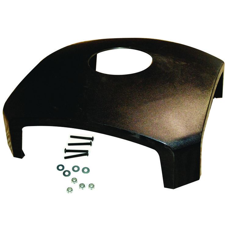 Rubbermaid Commercial Dome Top with Hole for Waste Receptacle, 25.5" x 25.5" x 9.75", Driftwood (SGS3975M2BLA)