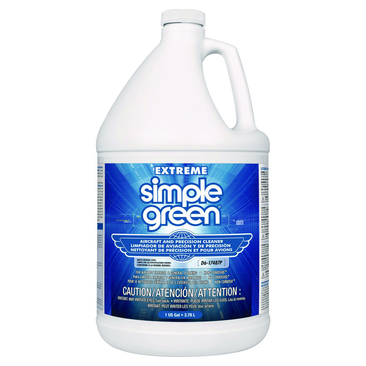 Simple Green Extreme Aircraft and Precision Equipment Cleaner, 1 gal, Bottle, 4/Carton (SMP13406)