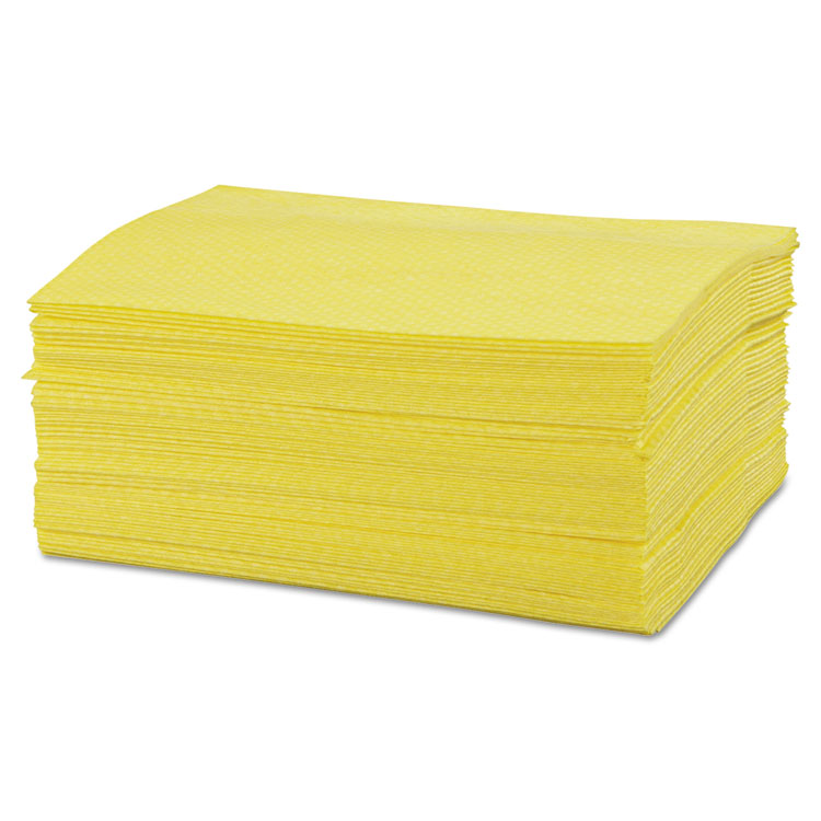 Chix Masslinn Dust Cloths, 1-Ply, 16 x 24, Unscented, Yellow, 50/Pack, 8 Packs/Carton (CHI0213)