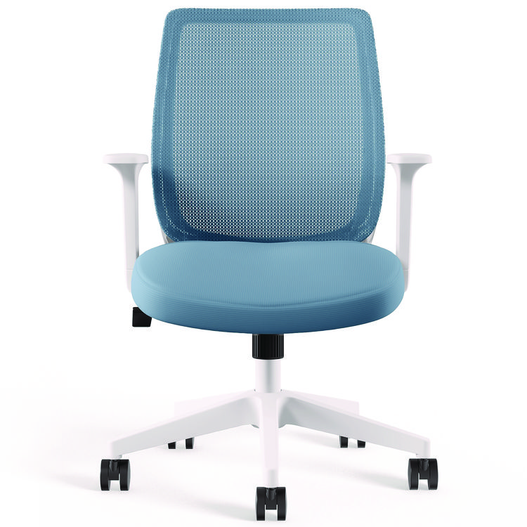 Alera Alera Wessex Ergonomic Fabric Mesh Swivel Task Chair, Up to 275 lb, 17.09 to 20.83 Seat Height, Seafoam Seat/Back, White Base (ALEWX42BME24)