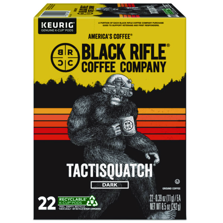 KEURIG DR PEPPER Tactisquatch Coffee K-Cups, 22/Box (GMT0490)