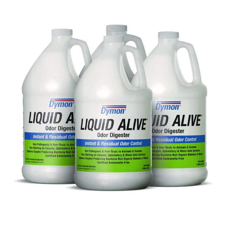 ITW33601 - Dymon LIQUID ALIVE Odor Digester, 1 gal Bottle, 4/Carton (ITW33601)