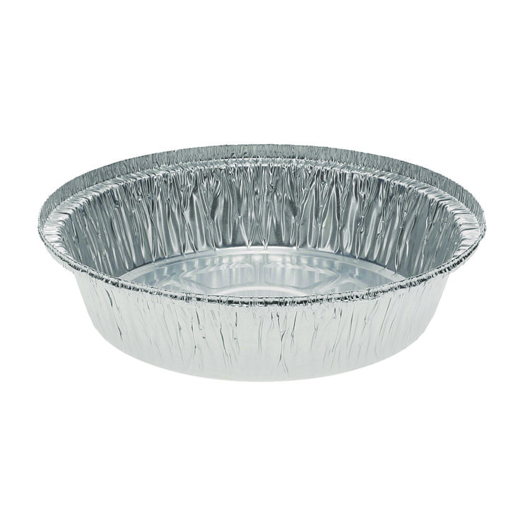 Pactiv Evergreen Aluminum Take-Out Container, 24 oz, 7" Diameter x 1.53" h, Silver, 250/Carton (PCTY52730)
