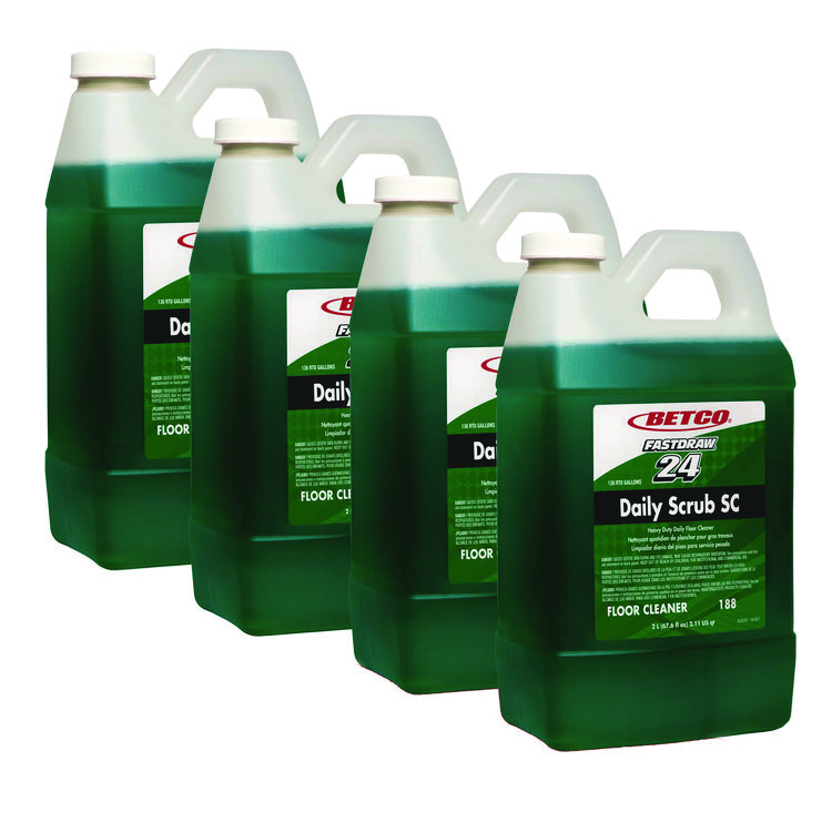 BETCO CORPORATION Daily Scrub SC Floor Cleaner, Characteristic Scent, 2 L Bottle, 4/Carton (BET1884700)