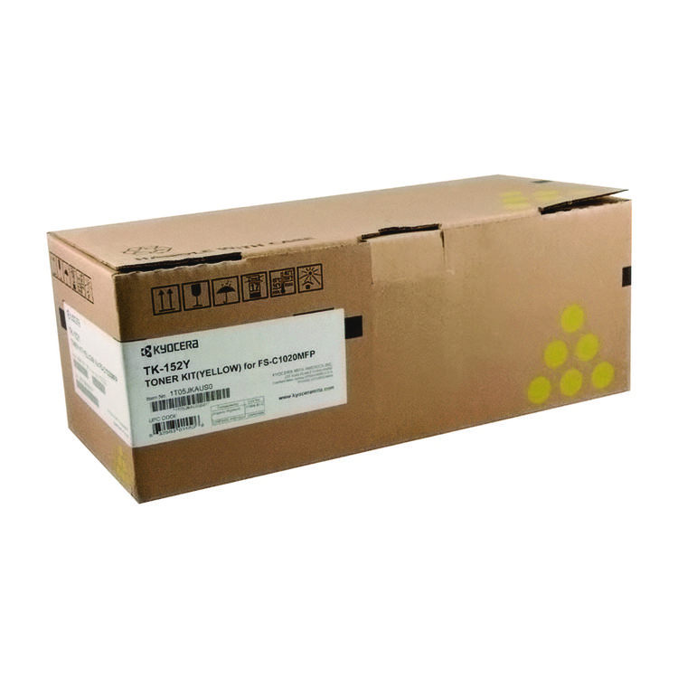 Kyocera TK152Y Toner, 6,000 Page-Yield, Yellow (KYOTK152Y)
