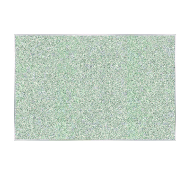 Ghent Vinyl Bulletin Board with Aluminum Frame, 87.91" x 48.5", Silver Surface, Satin Aluminum Frame (GHEAV47193)