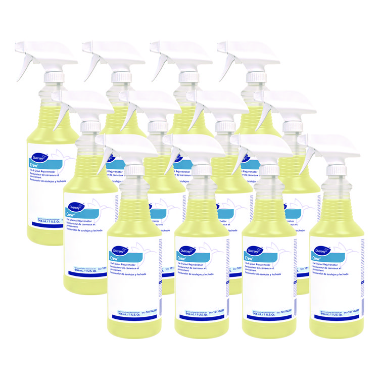 Diversey Crew Tile and Grout Rejuvenator, 32 oz Spray Bottle, 12/Carton (DVO101104392)