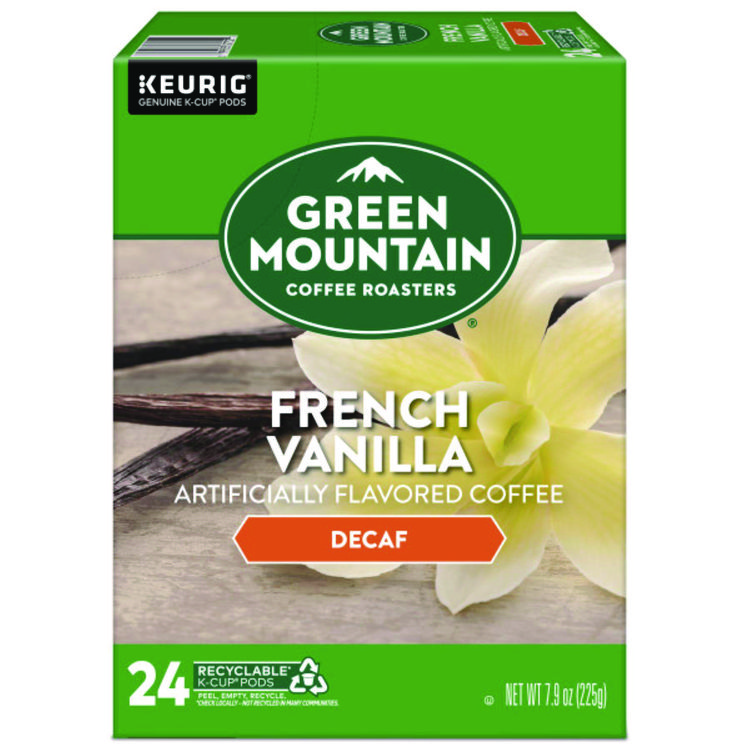 KEURIG DR PEPPER French Vanilla Decaf Coffee K-Cups, 24/Box (GMT7732)