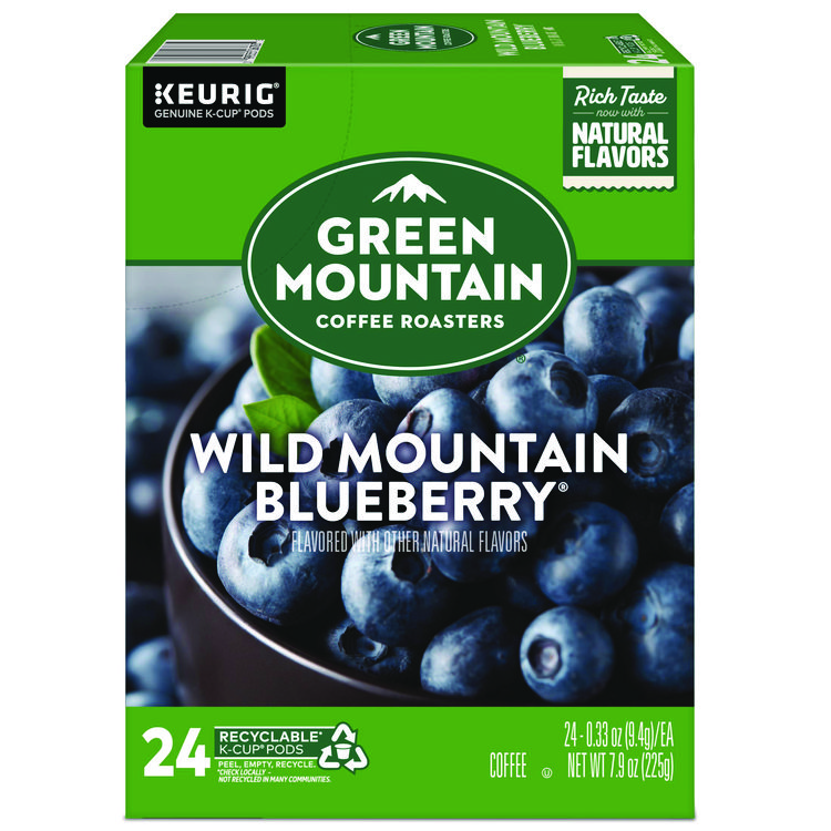 KEURIG DR PEPPER Fair Trade Wild Mountain Blueberry Coffee K-Cups, 24/Box (GMT6783)