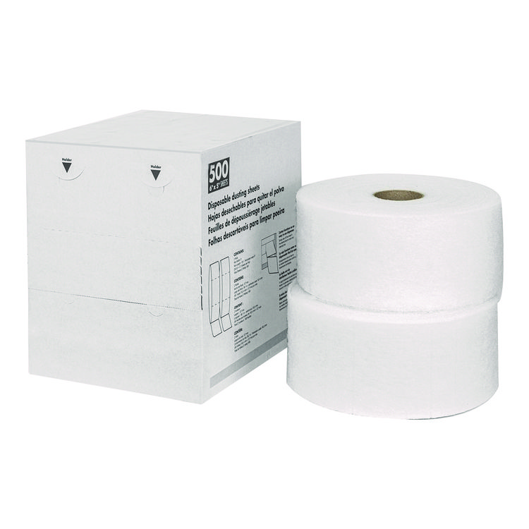 Americo TrapEze Disposable Dusting Sheets, 8" x 6", 250 Sheets/Roll, 2 Rolls/Carton (AM7582505)