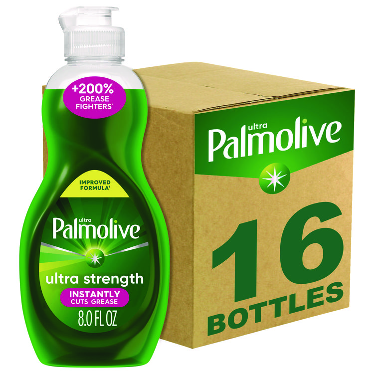 Ultra Palmolive Dishwashing Liquid, Fresh Scent, 8 oz. Bottle, 16/Carton (CPC61047169)