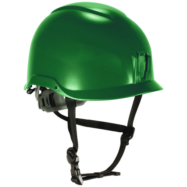 ergodyne Skullerz 8976 Class E Safety Helmet, 6-Point Ratchet Suspension, Green, (EGO60262)