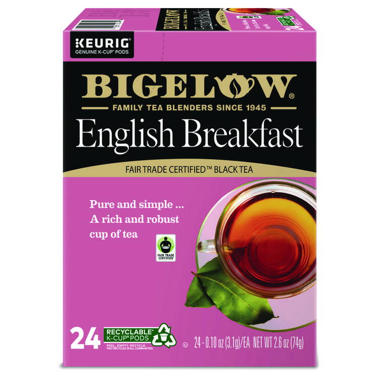 Bigelow English Breakfast Tea K-Cups Pack, 24/Box (GMT6080)