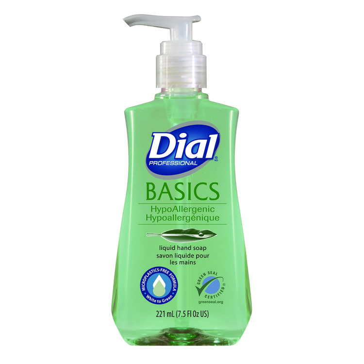 Dial Professional Basics Liquid Hand Soap, Fresh Floral Scent, 7.5 oz Pump Bottle (DIA06028)
