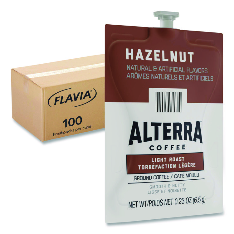 FLAVIA Alterra Hazelnut Coffee Freshpack, 100/Carton (LAV48011)