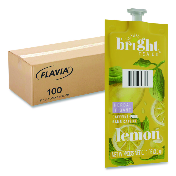 The Bright Tea Co. The Bright Tea Co. Lemon Herbal Tea Freshpack, 100/Carton (LAV48022)