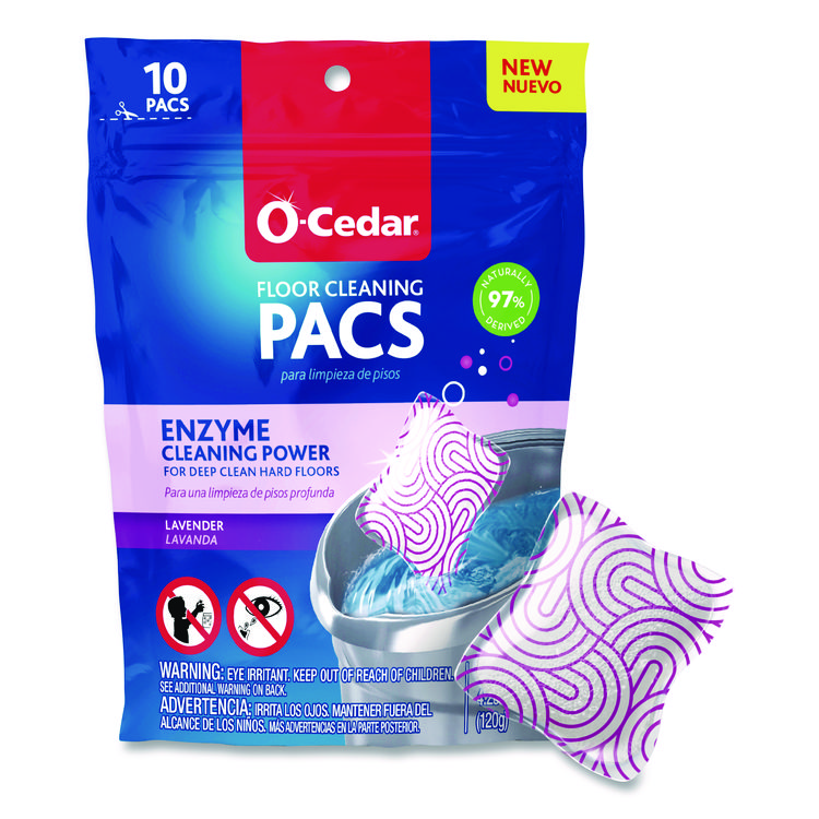 FREUDENBERG HOUSEHOLD PRODUCTS Cleaning PACS, Lavender Scent, 10/Pack, 8 Packs/Carton (FHD172402CT)