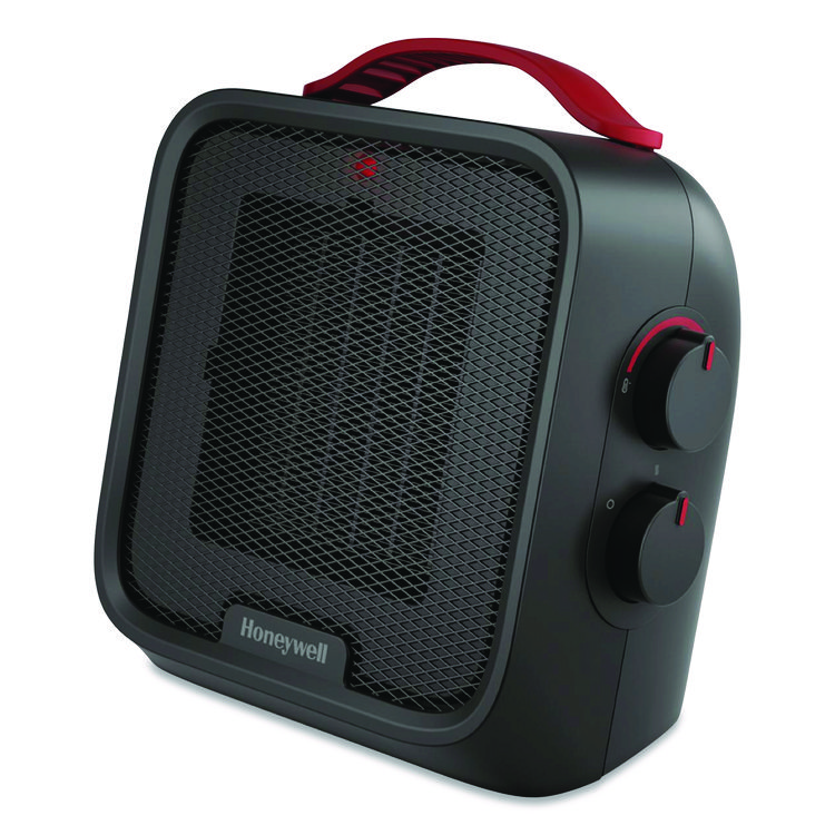 Honeywell UberHeat 5 Ceramic Heater, 4.5 x 4.5 x 8.86, Black (HWLHCE210B)