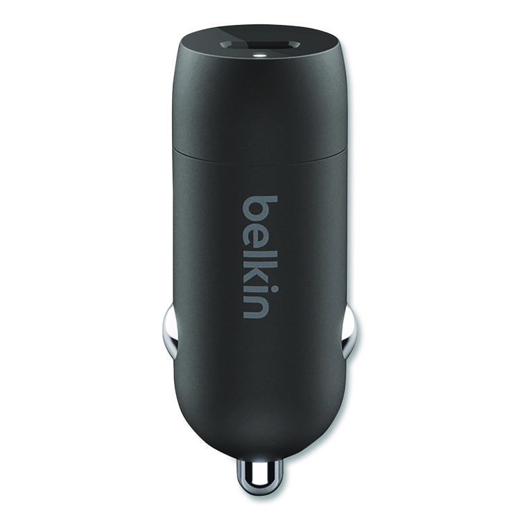 Belkin BOOST CHARGE USB-PD Car Charger + Lightning to USB-C Cable, 30 W, USB-C, Black (BLKCCA004BT1MBK)