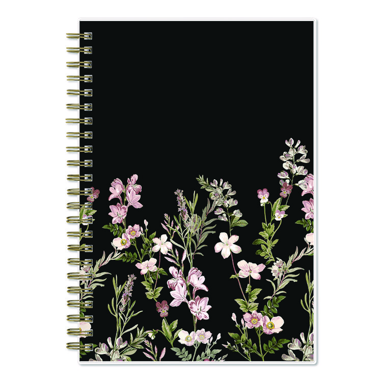 Blue Sky Nevaeh Weekly/Monthly Planner, Wildflowers Artwork, 8 x 5, Multicolor/Black Cover, 12-Month (Jan to Dec): 2025 (BLS14394625)