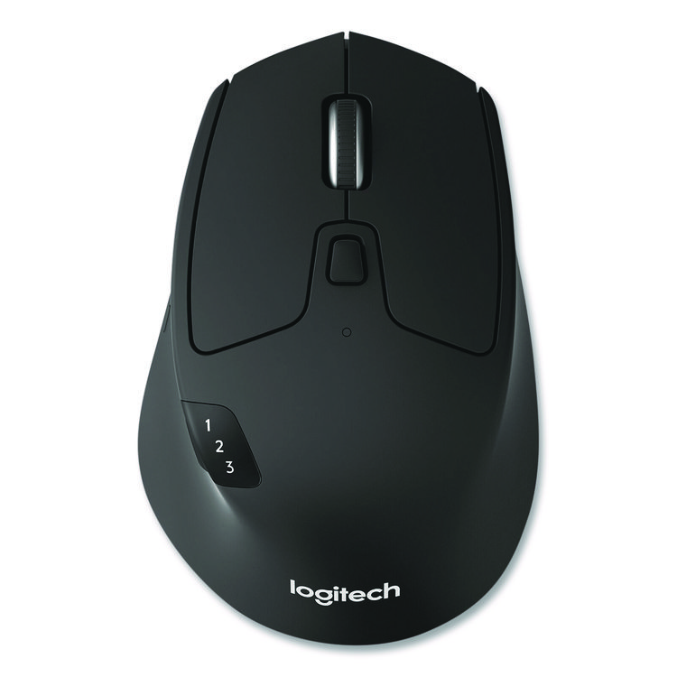 Logitech M720 Triathlon Wireless Mouse, 2.4 GHz Frequency, 33 ft Wireless Range, Right Hand Use, Black (LOG910004790)