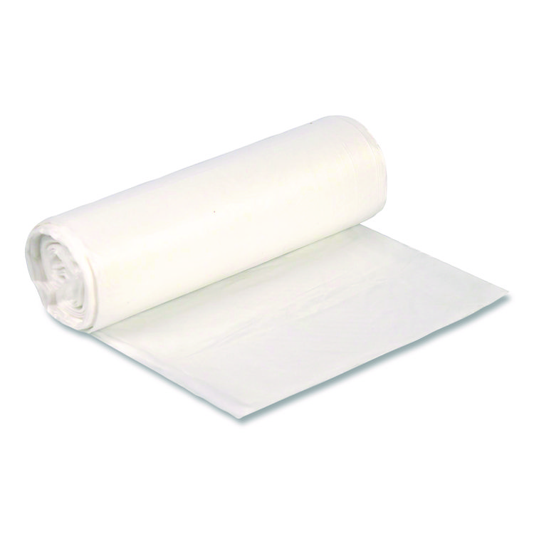 Boardwalk High-Density Can Liners, 16 gal, 8 mic, 24 x 33, Natural, Perforated Roll, 1,000/Carton (BWK24338N)