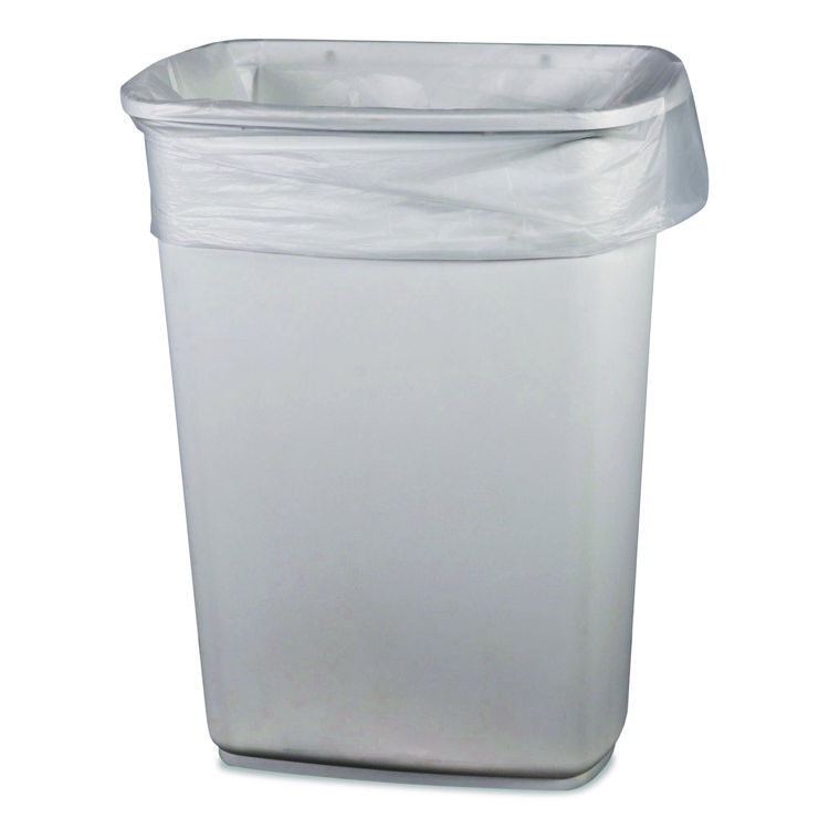 Heritage Linear Low-Density Can Liners, 33 gal, 1 mil, 33" x 39", Clear, 150/Carton (HERH6639YCRAC)