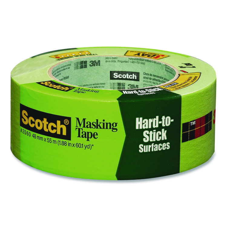 Scotch Green Masking Tape, 3" Core, 1.88 x 60 yds (MMM206048ABK)