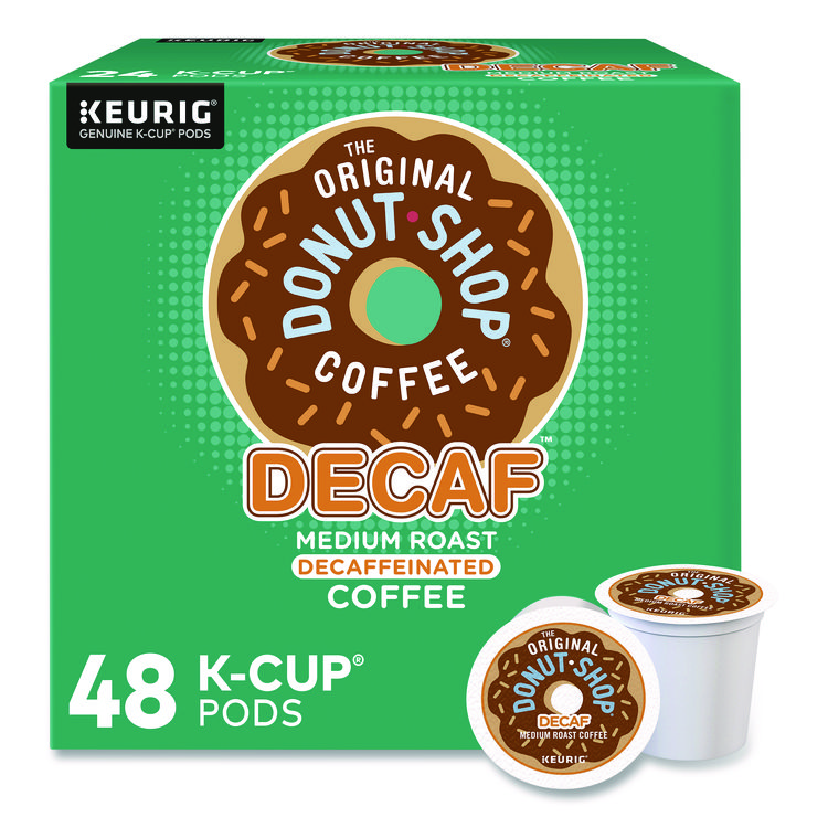 The Original Donut Shop Decaf Coffee K-Cup Pods, 48/Box (DSP1635474)