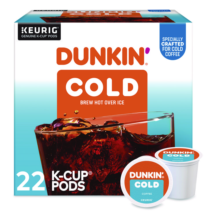 KEURIG DR PEPPER Cold Iced Coffee K-Cups, Regular, 0.44 oz, 22/Box (GMT5000369251)