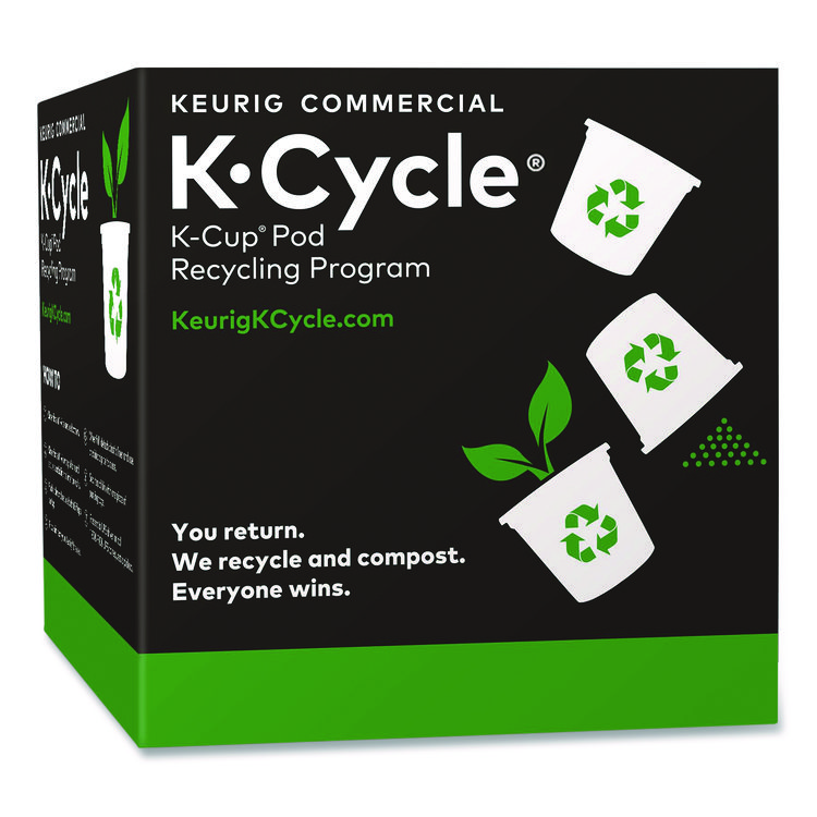 Keurig K-Cycle K-Cup Pod Recycling Station, Plastic, Black/Green/White, 5/Pack (KEU5000350630)