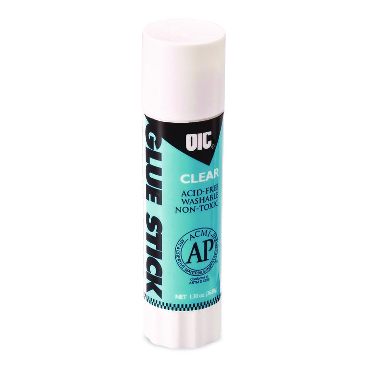 Officemate Glue Stick, 1.3 oz, Dries Clear (OIC368219)