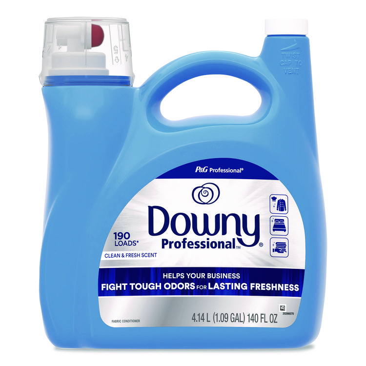 Downy Professional Commercial Liquid Fabric Softener, 140 oz Plastic Bottle with Dispensing Tap (PGC14052)