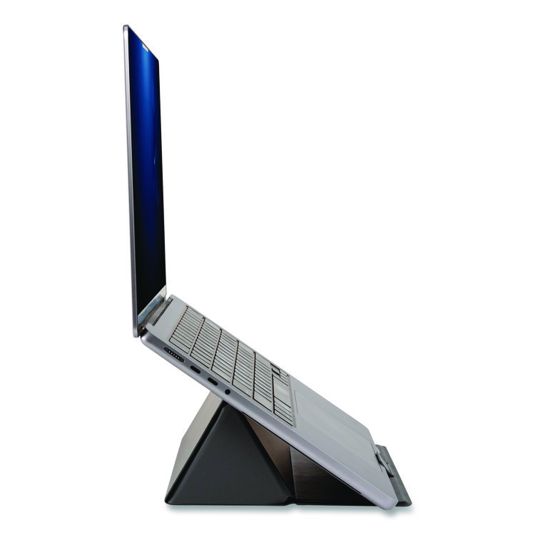 Allsop Foldio Laptop and Tablet Stand, +30 Tilt, 9.5" x 14.5" x 3", Black, Supports 7 lb (ASP32670)