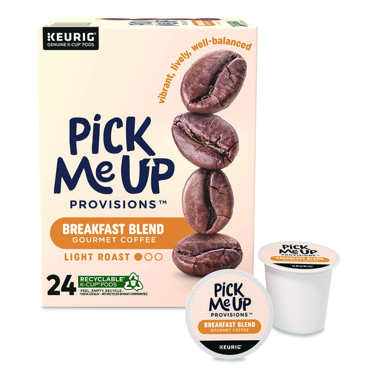 PICK ME UP PROVISIONS Breakfast Blend Coffee K-Cups, 24/Box (PIE5000381024)