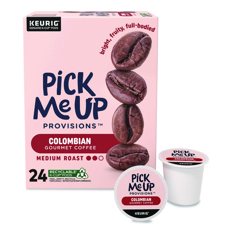 PICK ME UP PROVISIONS Colombian Coffee K-Cups, 24/Box (PIE5000381025)
