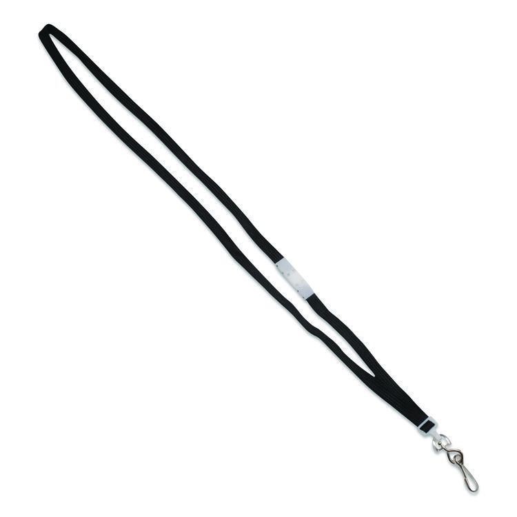 Advantus Deluxe Safety Lanyards, Metal J-Hook Style, 36" Long, Black, 24/Box (AVT75404)