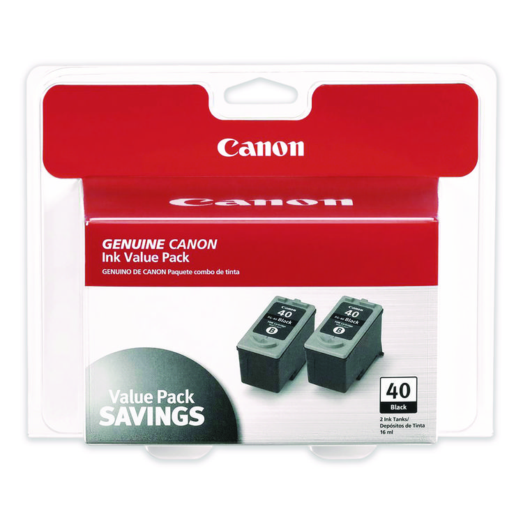 Canon 0615B013 (40) Ink, Black, 2/Pack (CNM0615B013)