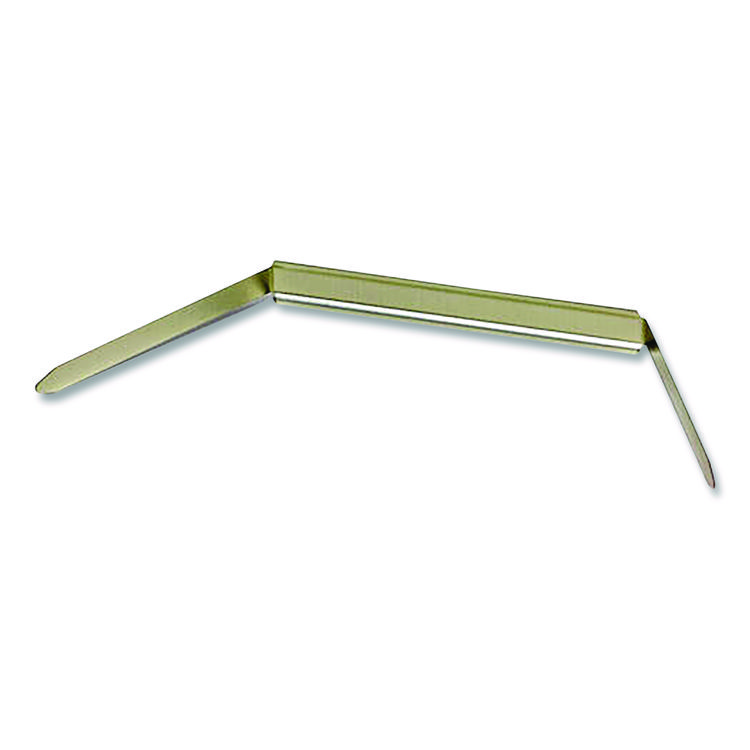 Officemate Prong Fastener Base, 2" Capacity, 2.75" Center to Center, Silver, 100/Box (OIC99714)