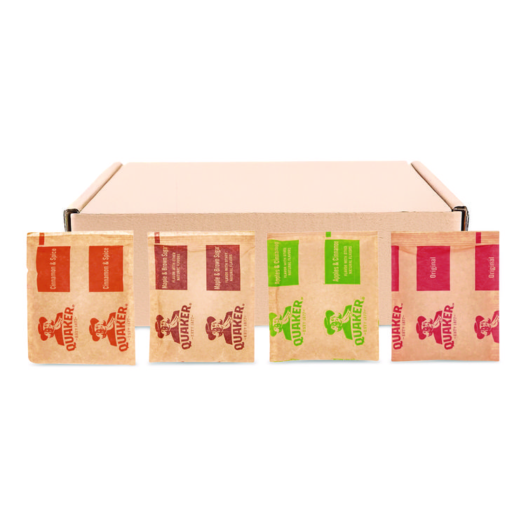 Quaker Instant Oatmeal, Assorted Flavors, 1.51 oz Packet, 64/Carton (QKR2051065)