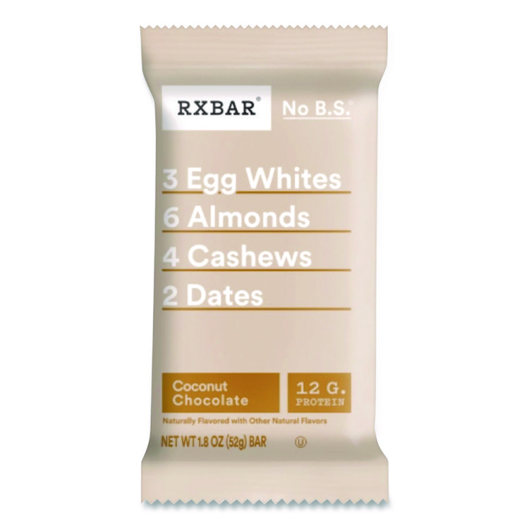 RXBAR Adult Bars, Coconut Chocolate, 1.83 oz Bar, 12/Box (RXBCGO00428)