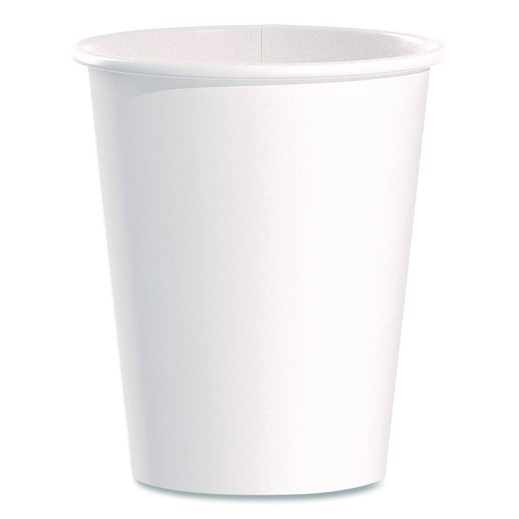 SOLO Paper Hot Cups, 10 oz, White, 50/Pack (SCC370WPK)