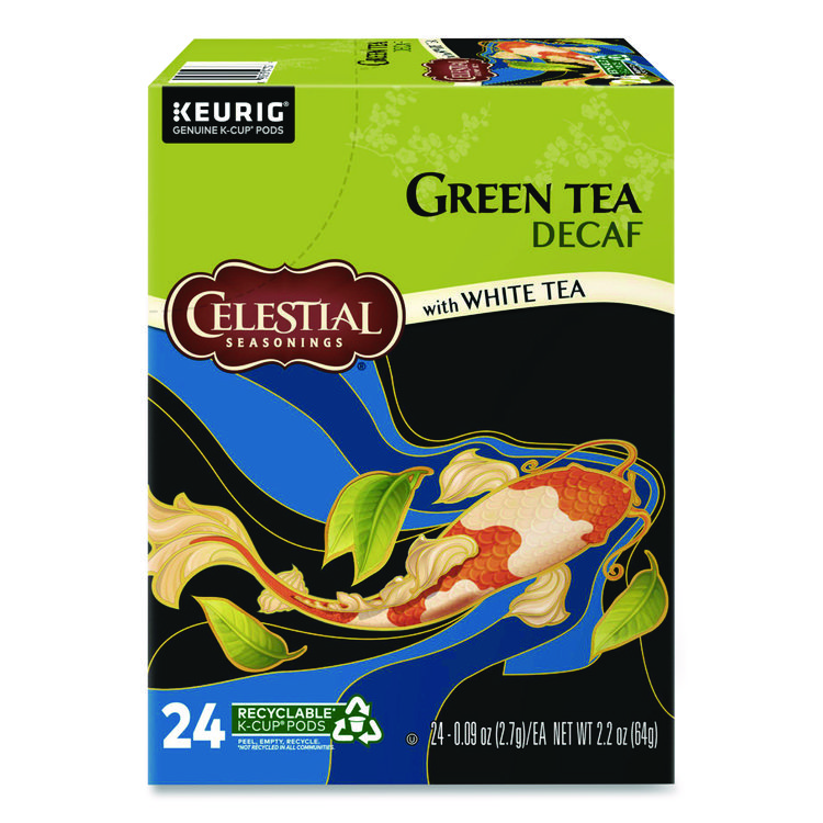 Celestial Seasonings Decaffeinated Green Tea K-Cups, 24/Box (GMT14737)