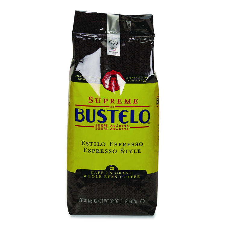 Café Bustelo Cafe Bustelo Whole Bean Coffee, Espresso, 32 oz Bag (FOL21892EA)