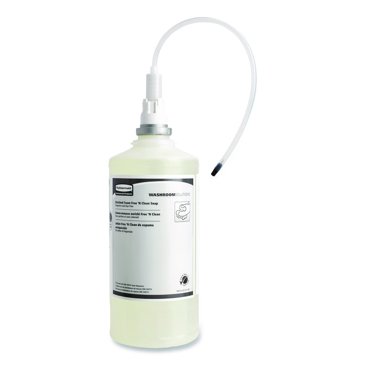 Rubbermaid Commercial Free-N-Clean Foaming Hand Soap Refill, Fragrance-Free, 1,600 mL, 4/Carton (RCP750390)