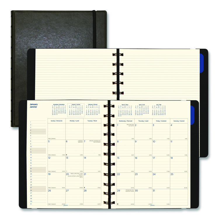 Filofax Soft Touch 17-Month Planner, 10.88 x 8.5, Black Cover, 17-Month: Aug 2025 to Dec 2026 (REDC1811001)