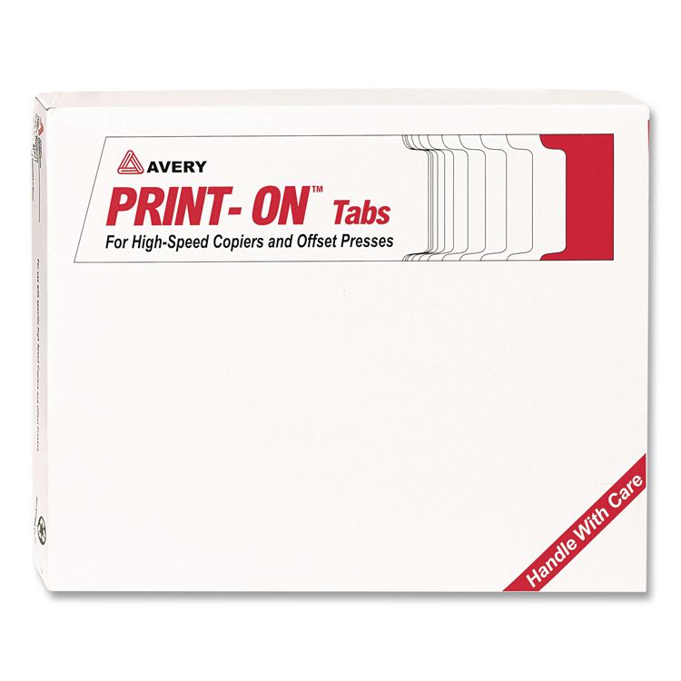 Avery Customizable Print-On Dividers, For Xerox 4135 Copiers and Docutech, 3-Hole Punched, 5-Tab, 11 x 8.5, White, 30 Sets (AVE20416)